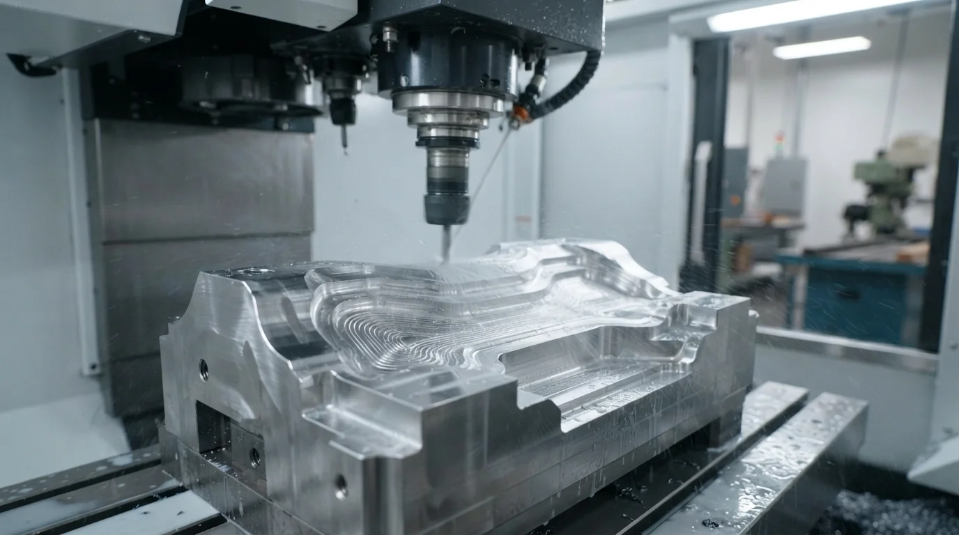 CNC milling bridge mold core