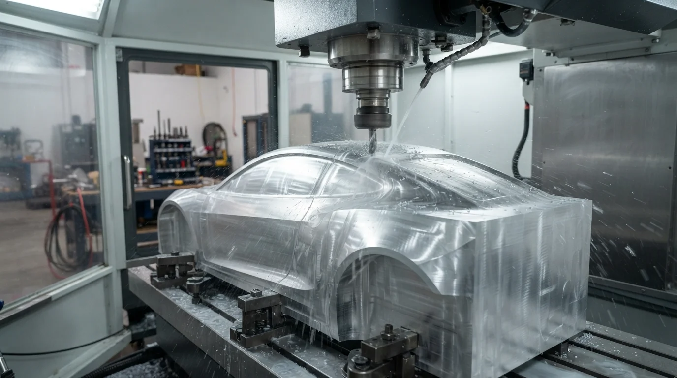 CNC milling vehicle body prototype