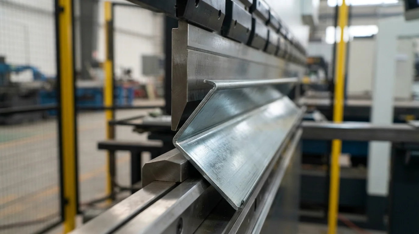 CNC press brake bending steel