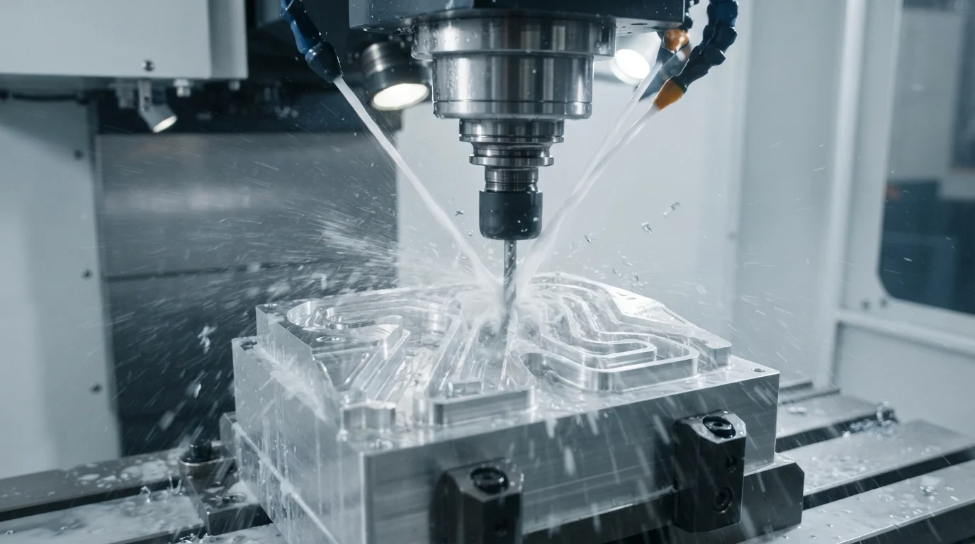CNC spindle milling runner channel