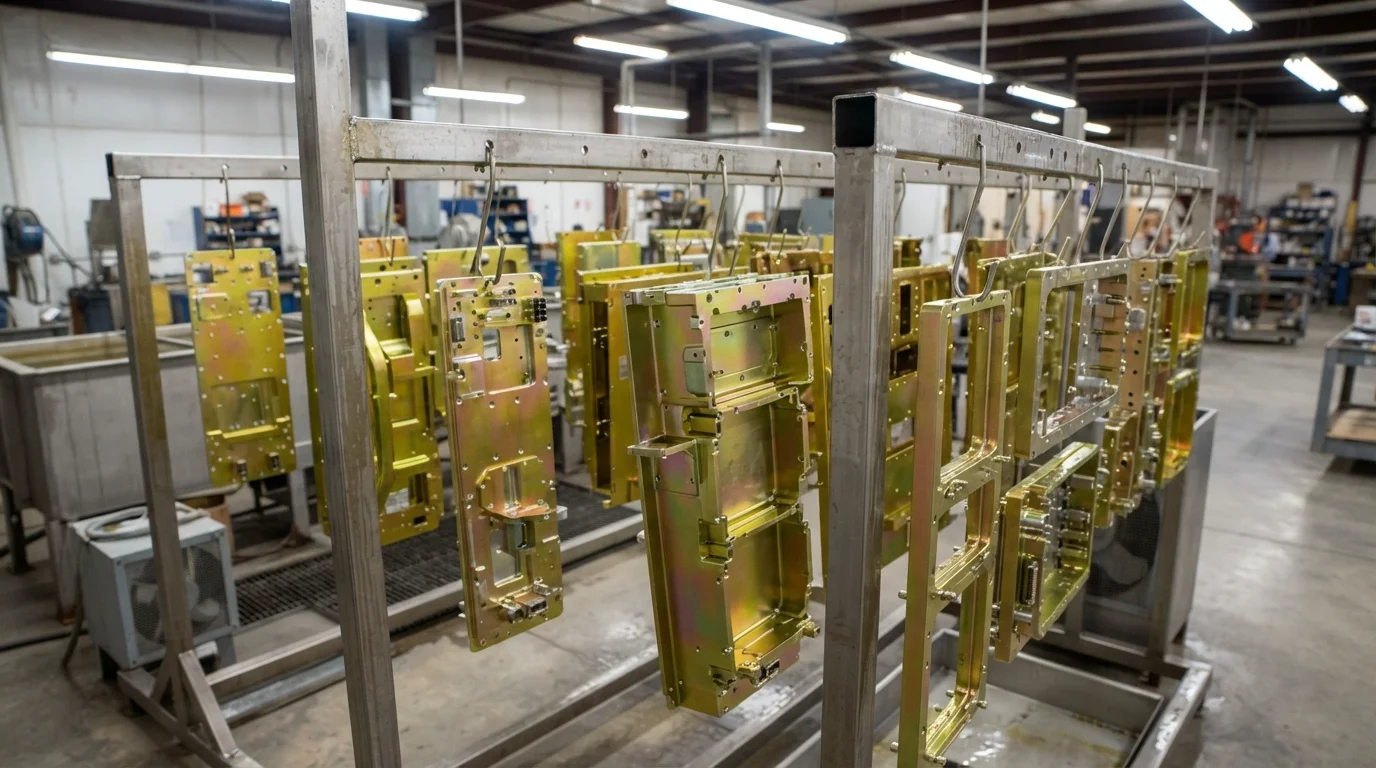 Chemical conversion coated chassis panels