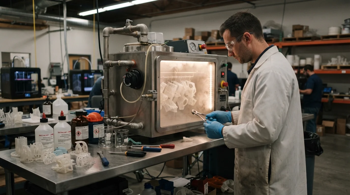 Chemical vapor smoothing chamber operation
