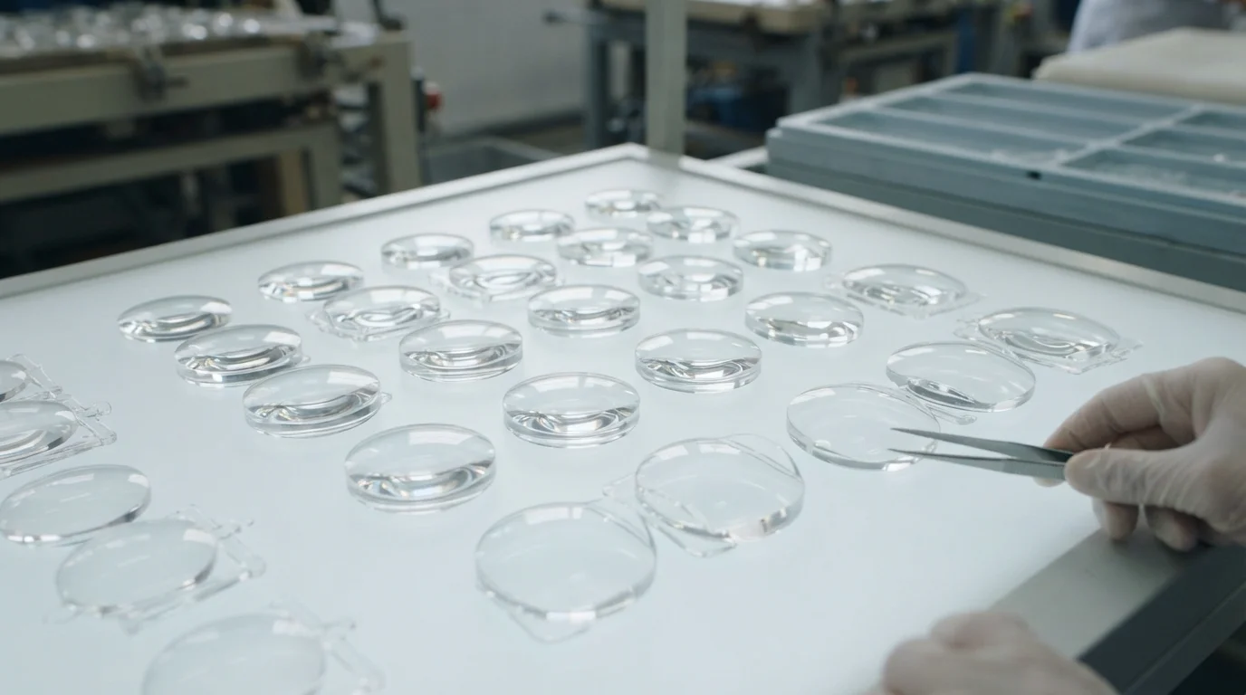 Clear polycarbonate lenses fresh