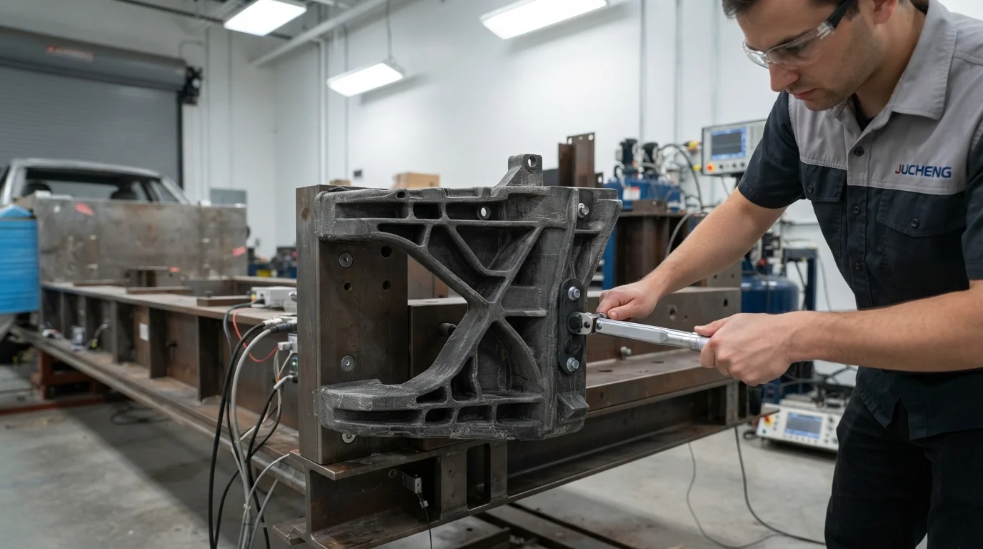 Crash-test preparation bumper bracket
