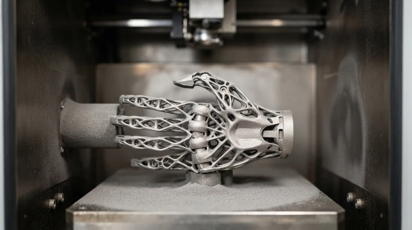 DMLS titanium bionic gripper hand
