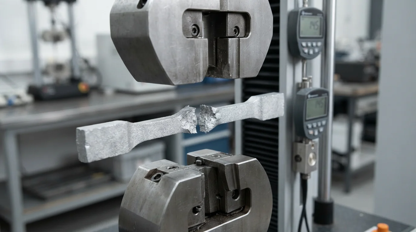 Destructive tensile strength test fixture