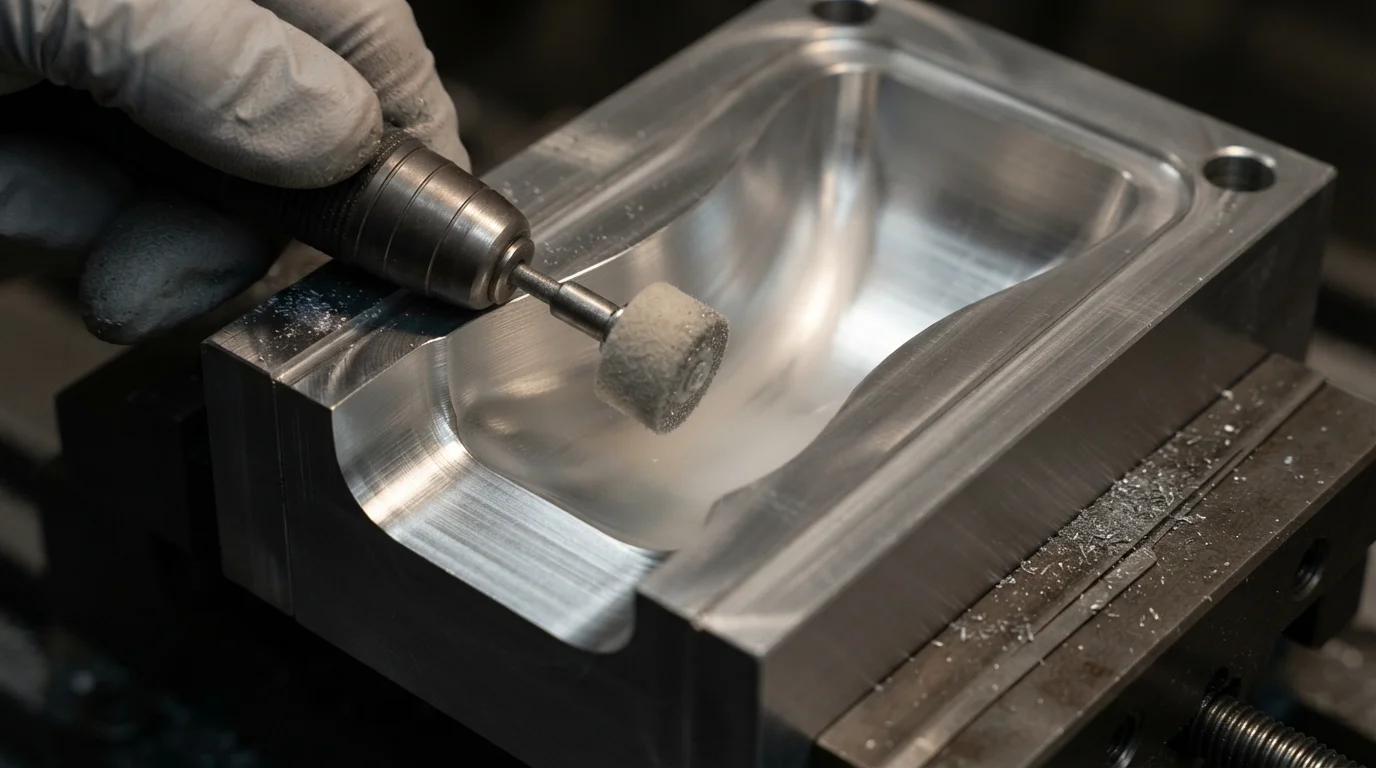 Diamond buffer polishing cavity