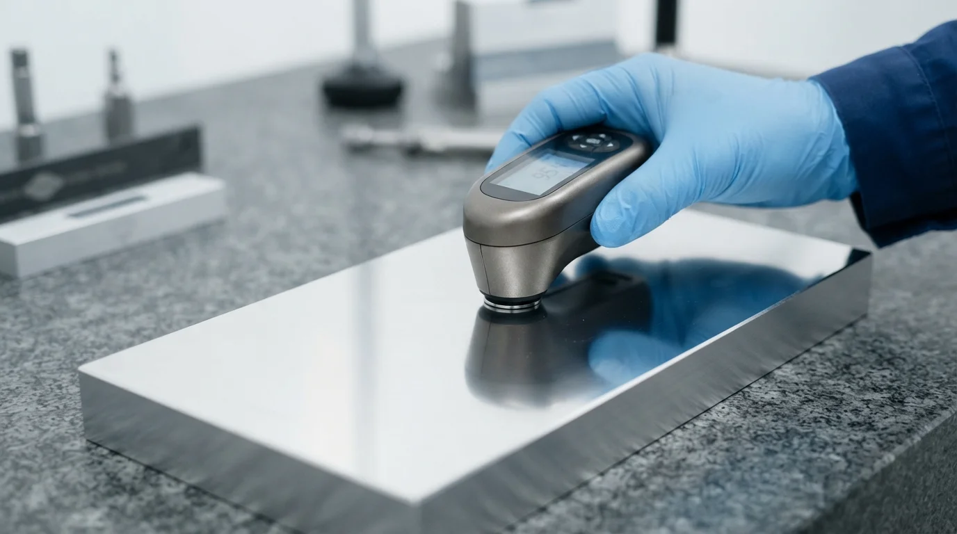Digital gloss meter measuring reflectance
