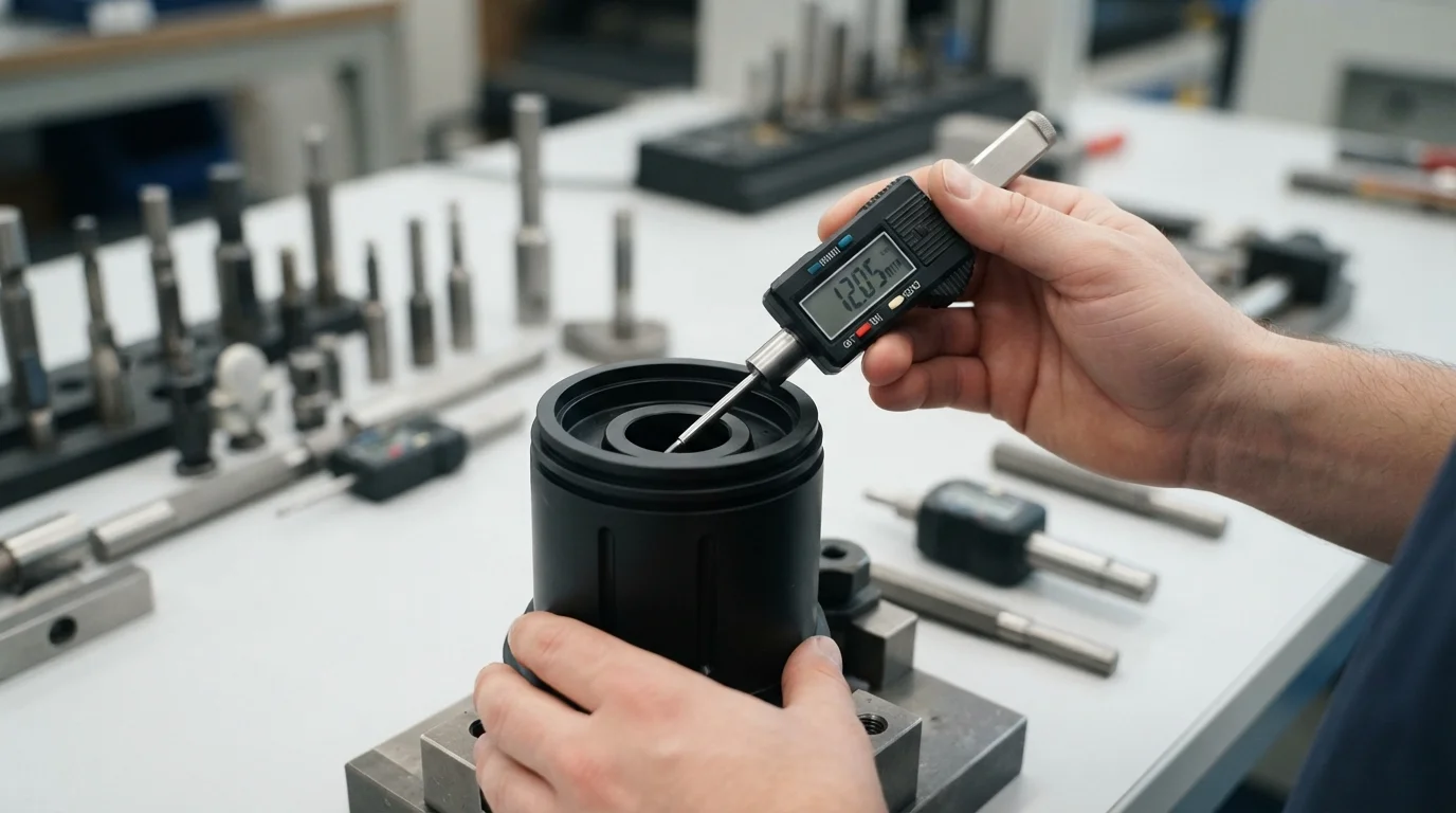 Digital plug gauge checking diameter