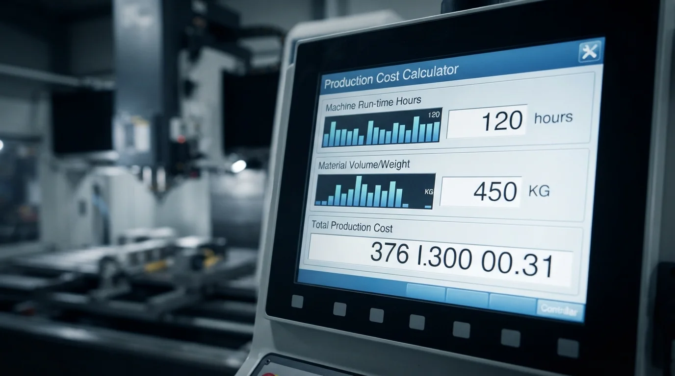 Digital production cost calculator