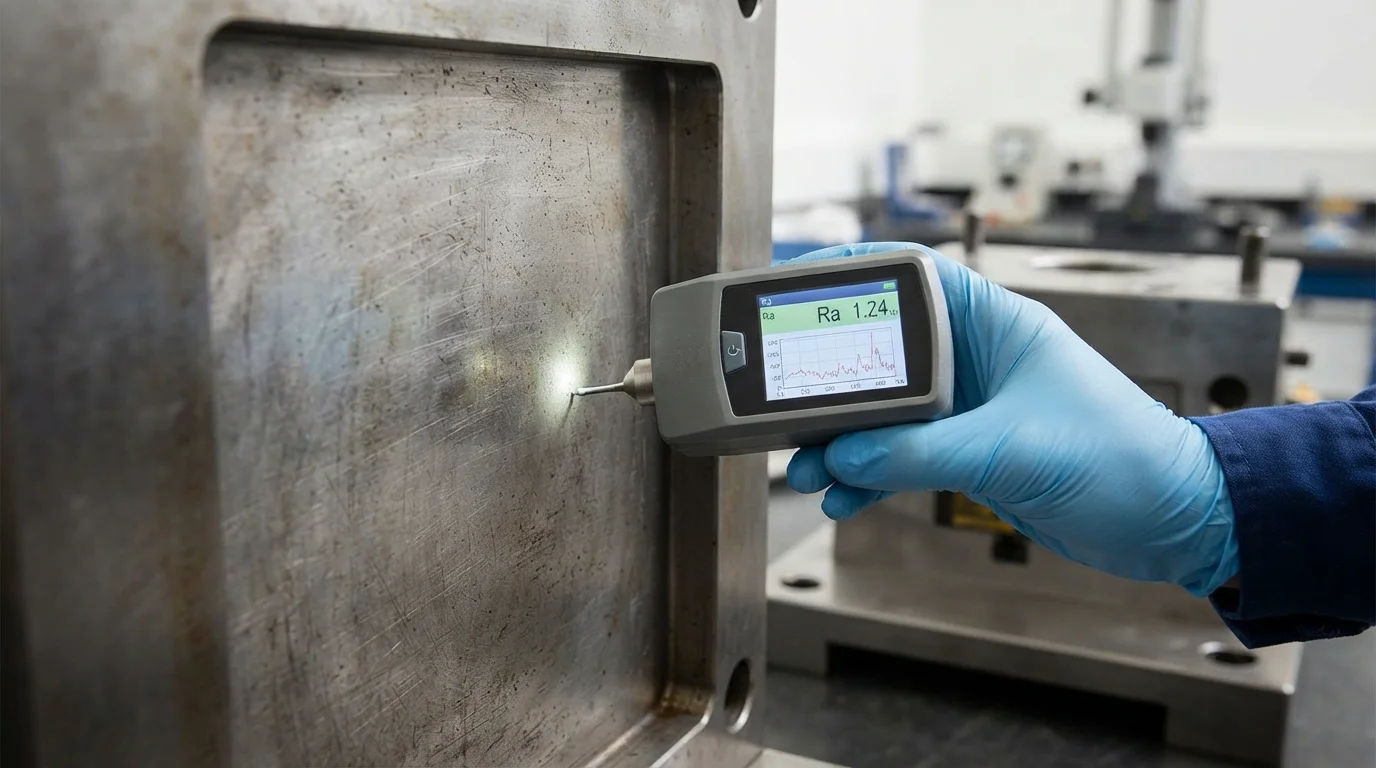 Digital surface roughness tester operating