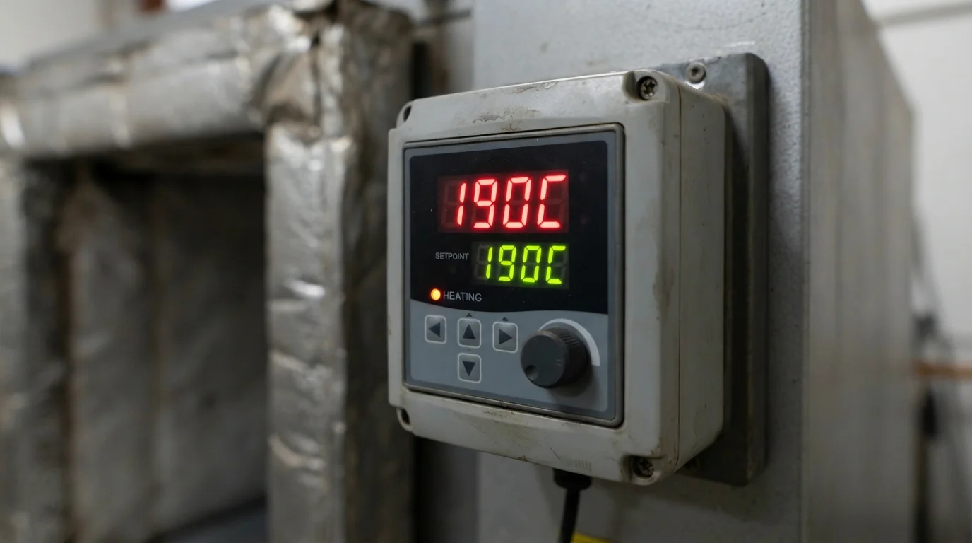 Digital temperature controller meter