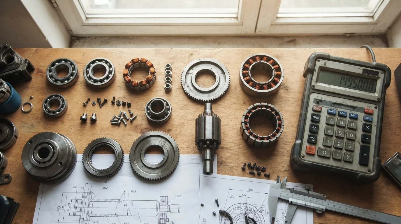 Disassembled robotic actuator calculator