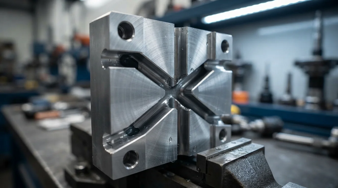 Drilled cooling waterlines in aluminum