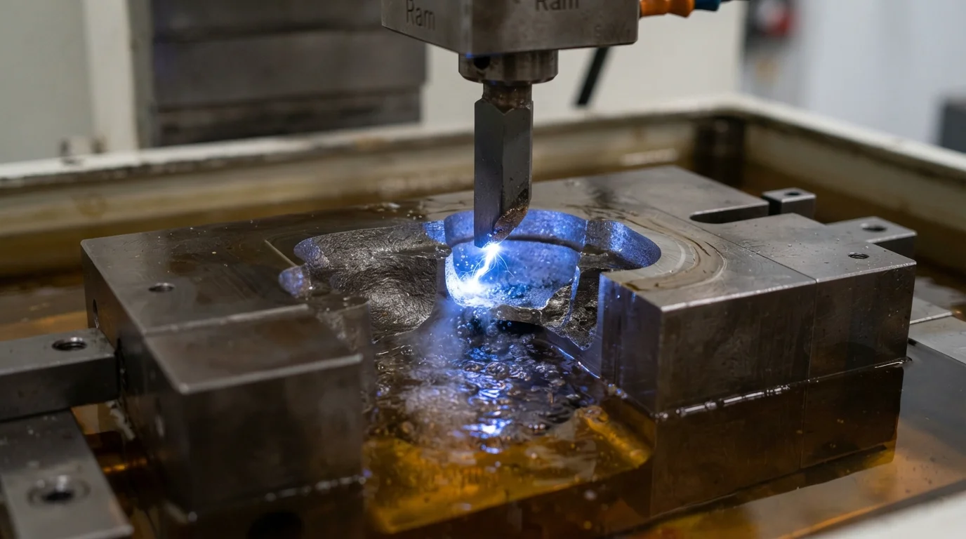 EDM spark eroding steel