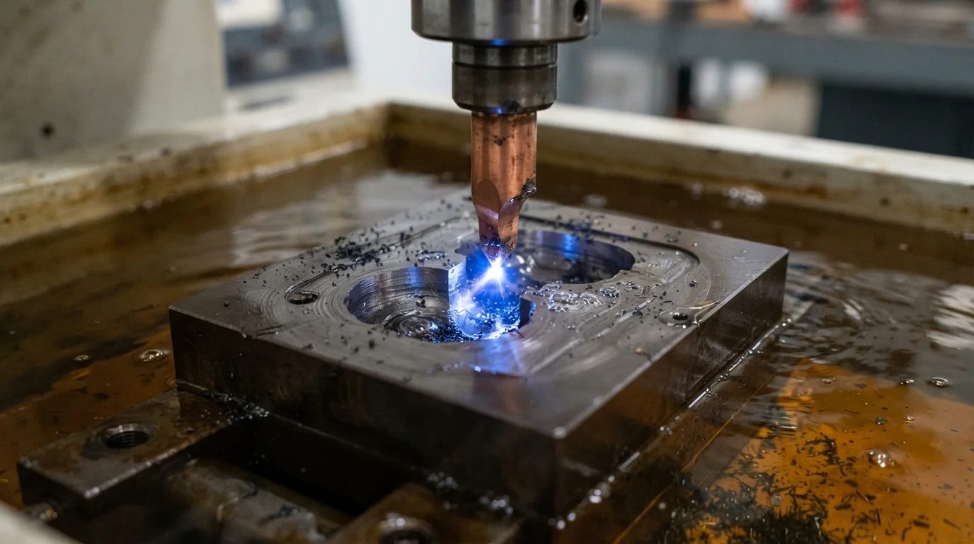 EDM spark eroding steel