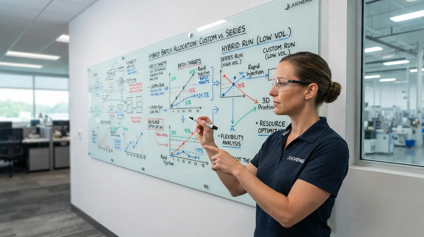 Engineer reviewing batch allocation charts
