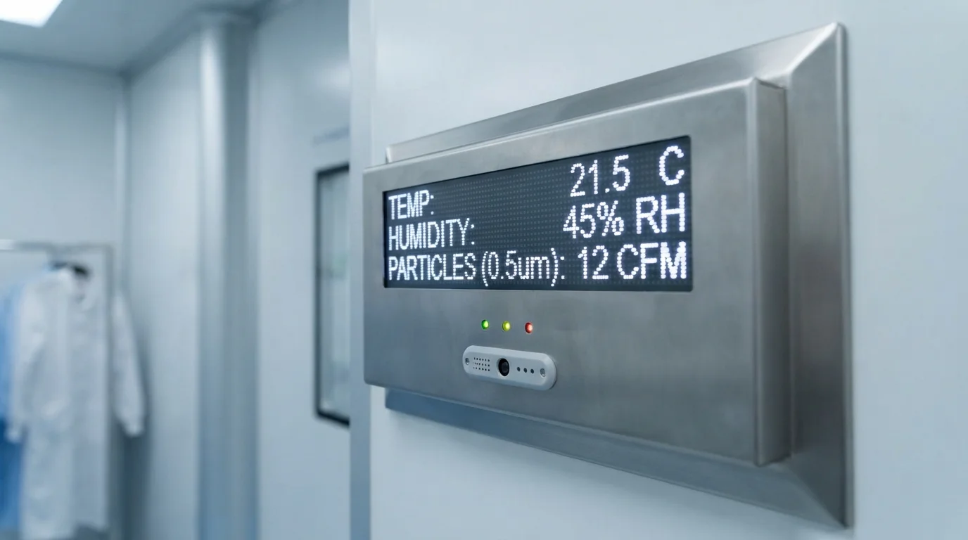 Environmental monitoring station digital display