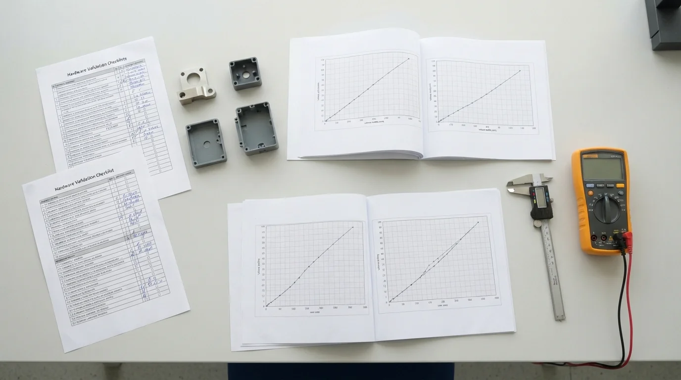 Hardware validation checklists and graphs
