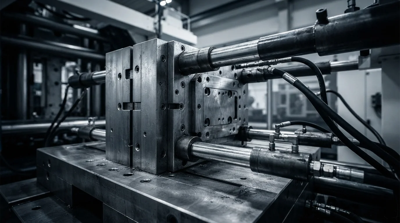 Hydraulic clamp cylinder closing