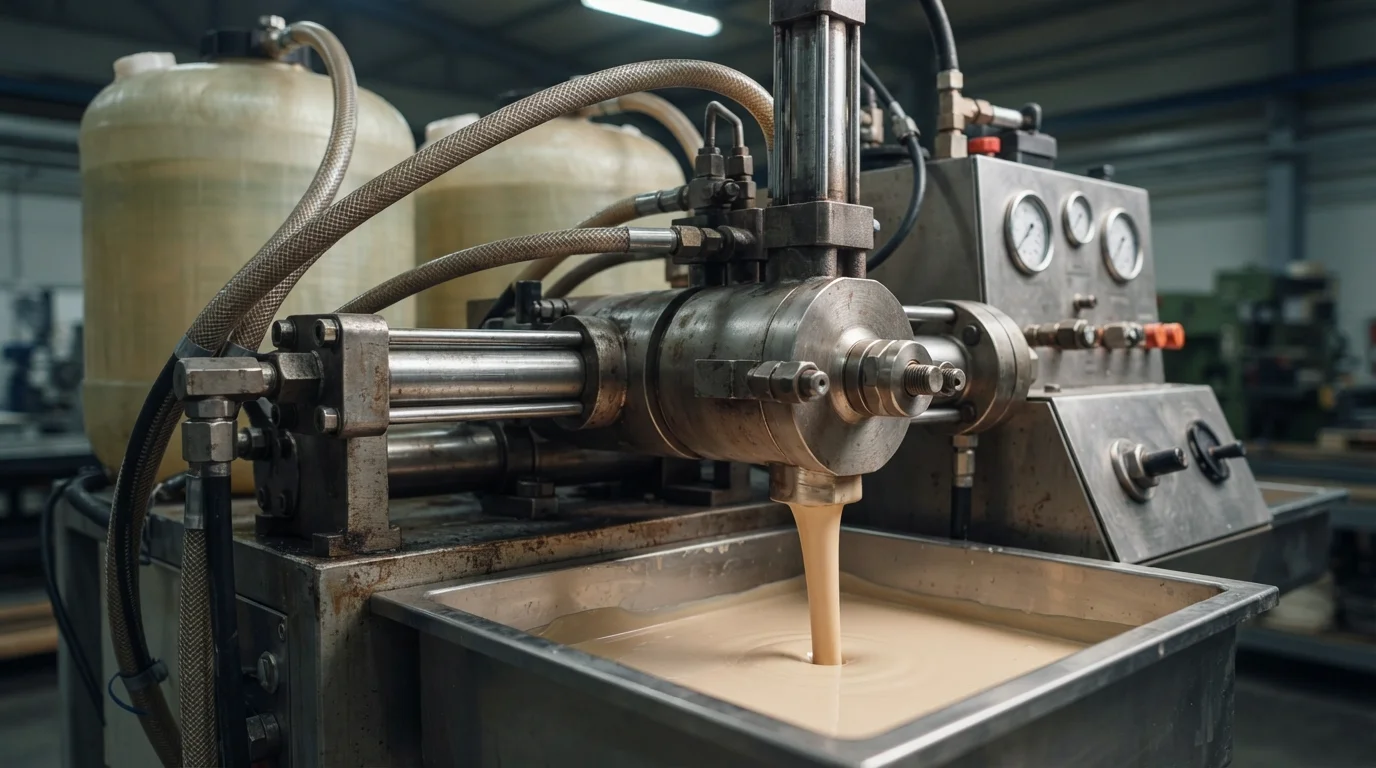 Hydraulic low-pressure mixing machine