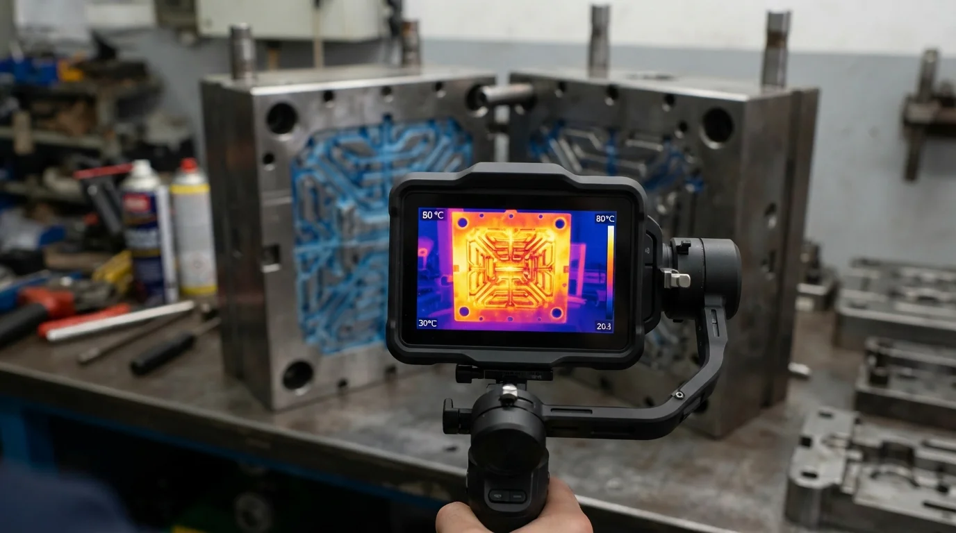 Infrared thermal mold scan