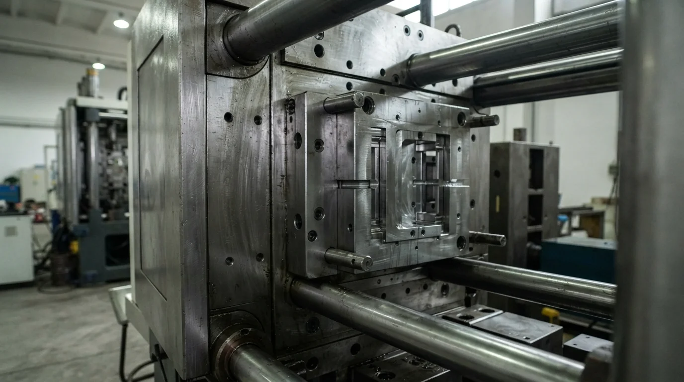 Injection press clamping steel mold