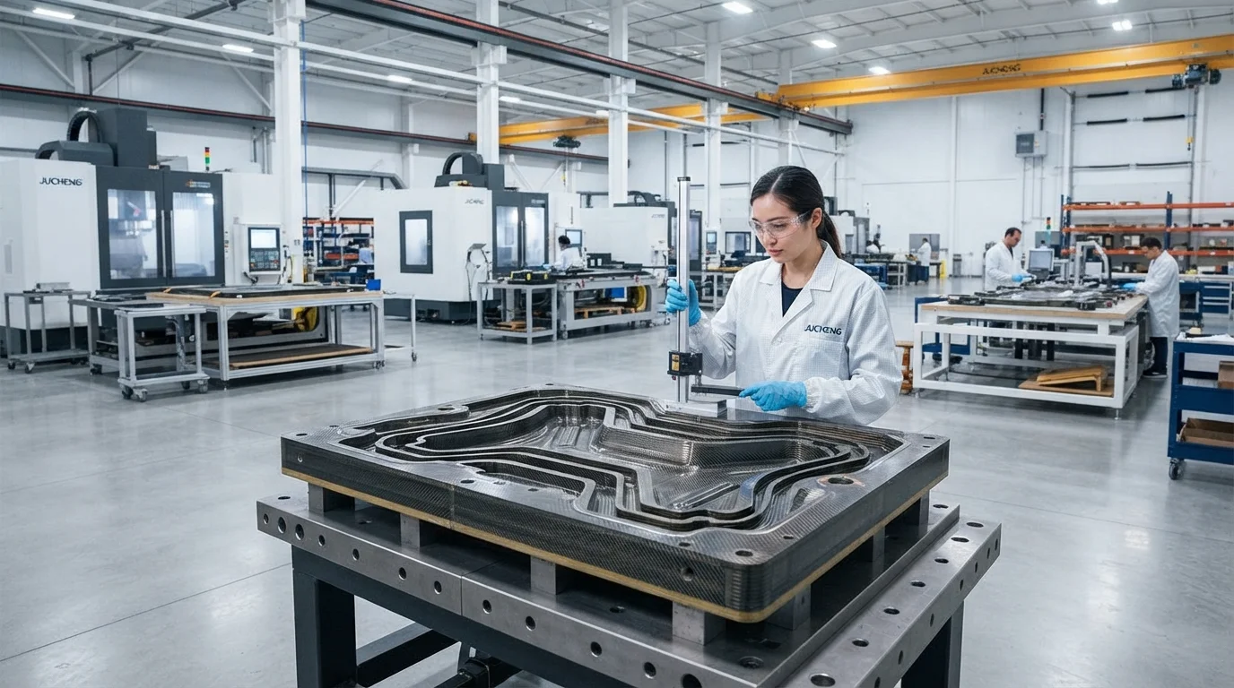Inspecting aerospace mold insert