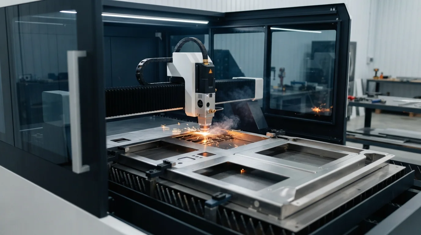 Laser cutting diagnostic cart chassis