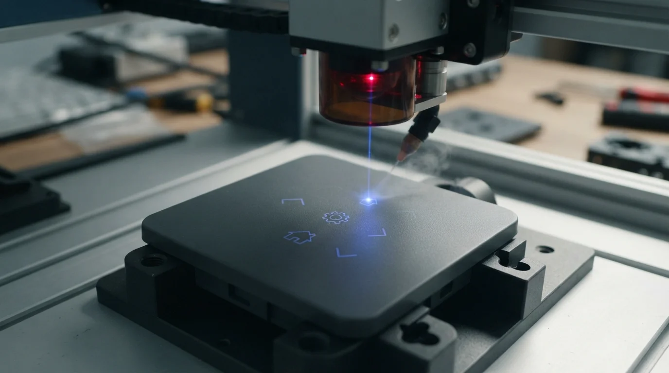 Laser marking smart home control panel