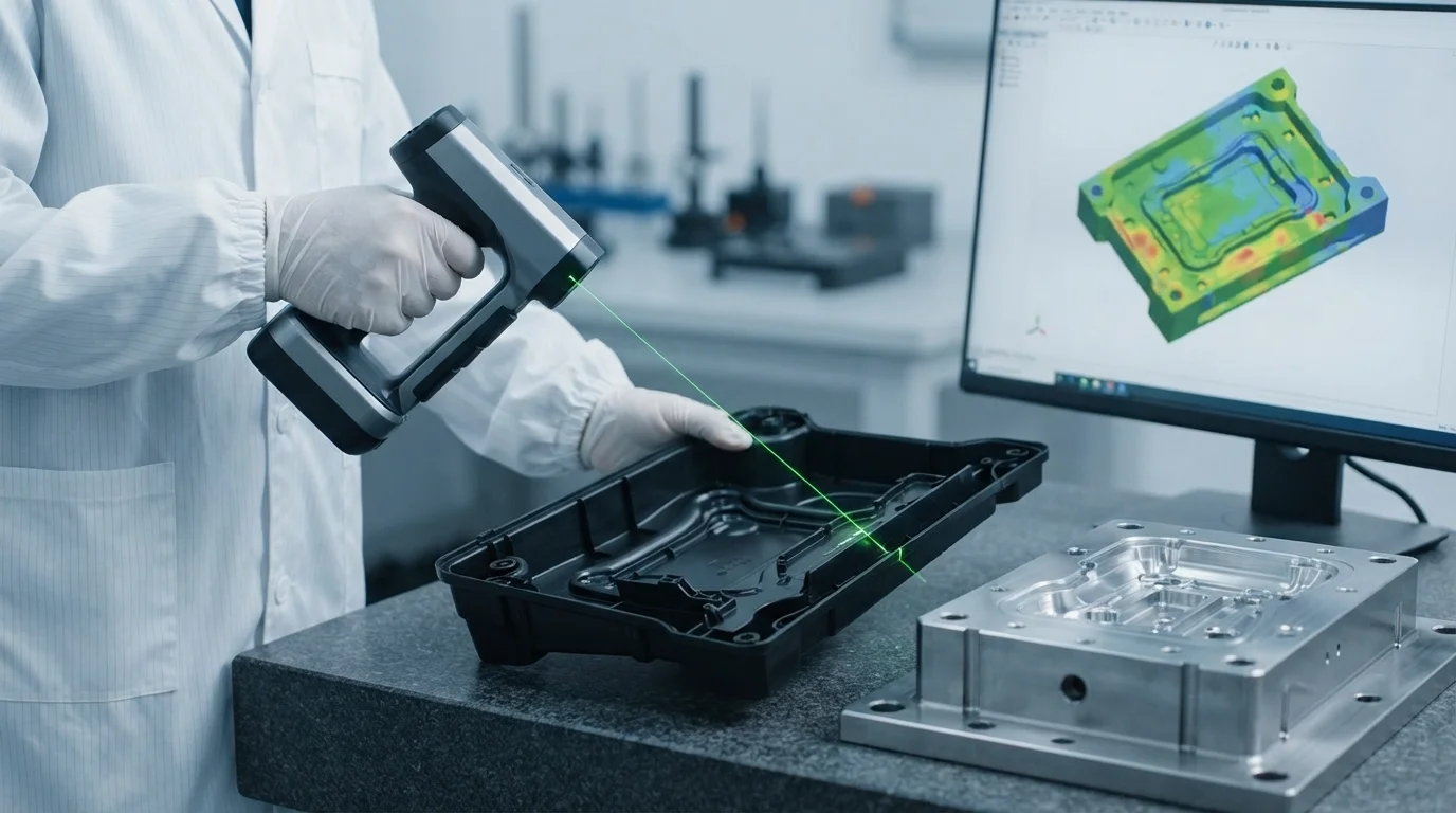 Laser scanner verifying dimensional consistency