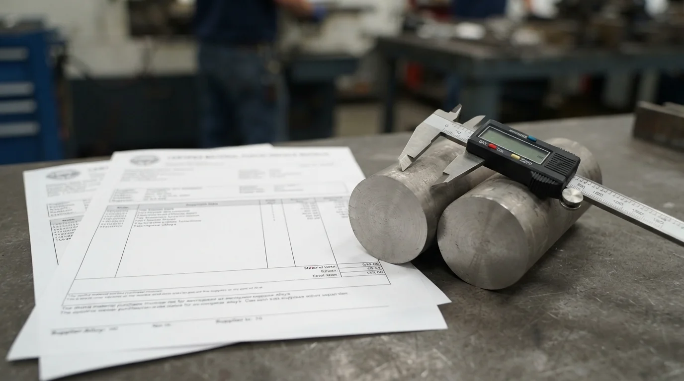 Material invoices and alloy billets