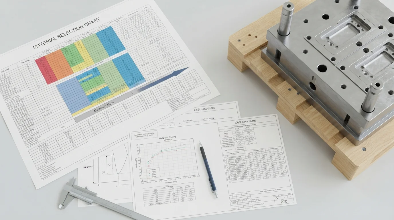 Material selection charts and P20 mold base