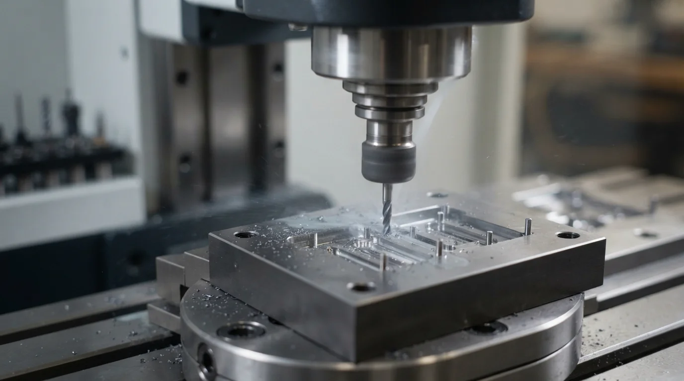 Micro-milling core pins in steel