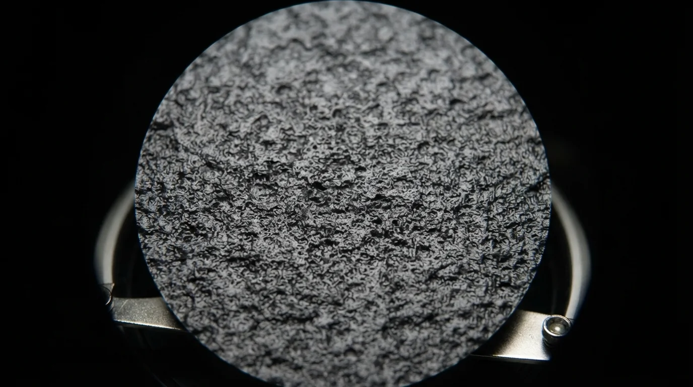 Microscope examining VDI craters