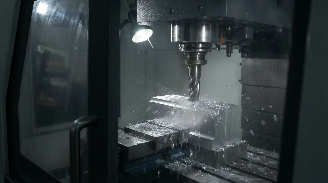 Milling 7075 aluminum block