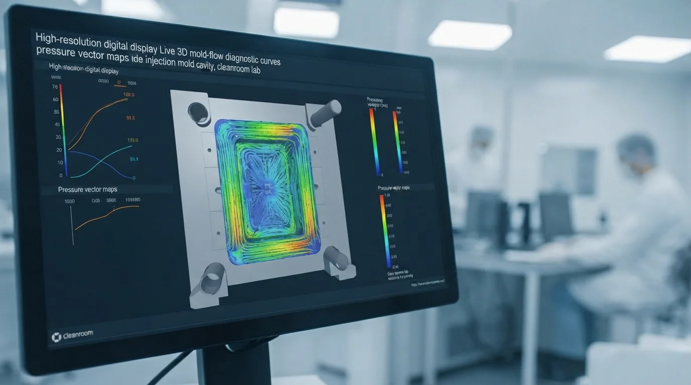Mold flow diagnostic screen