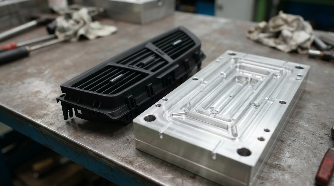 Molded air vent grill insert