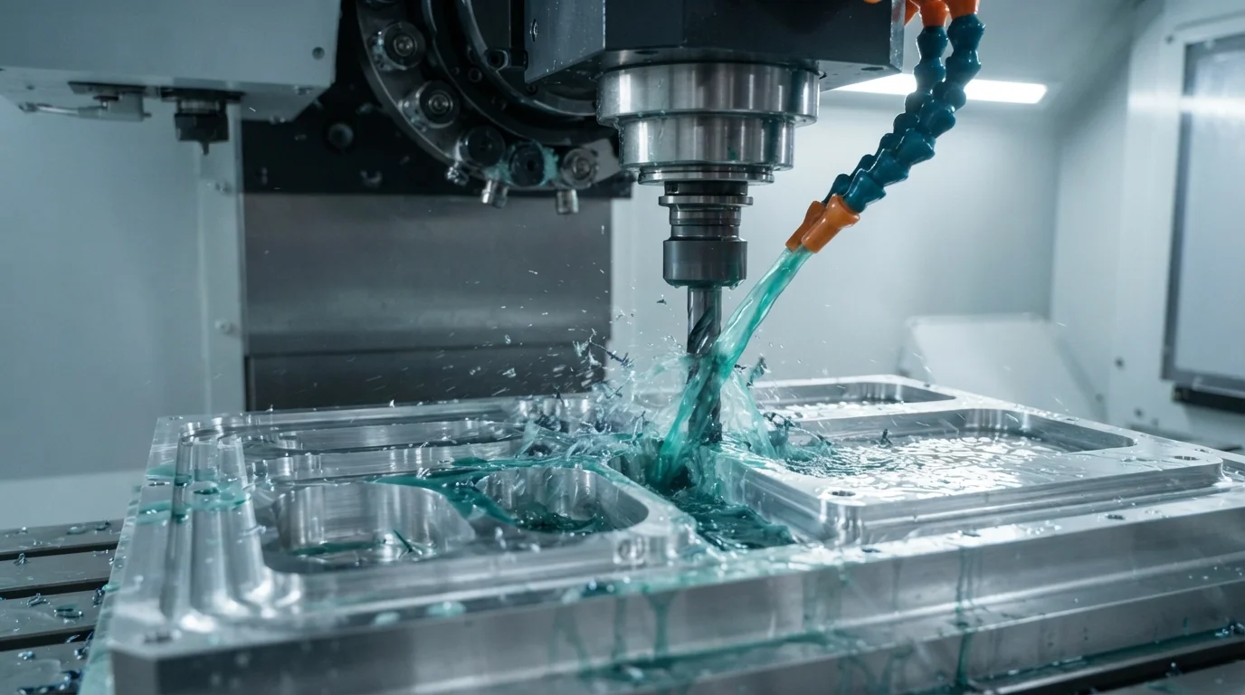 Multi-axis CNC milling alloy plate