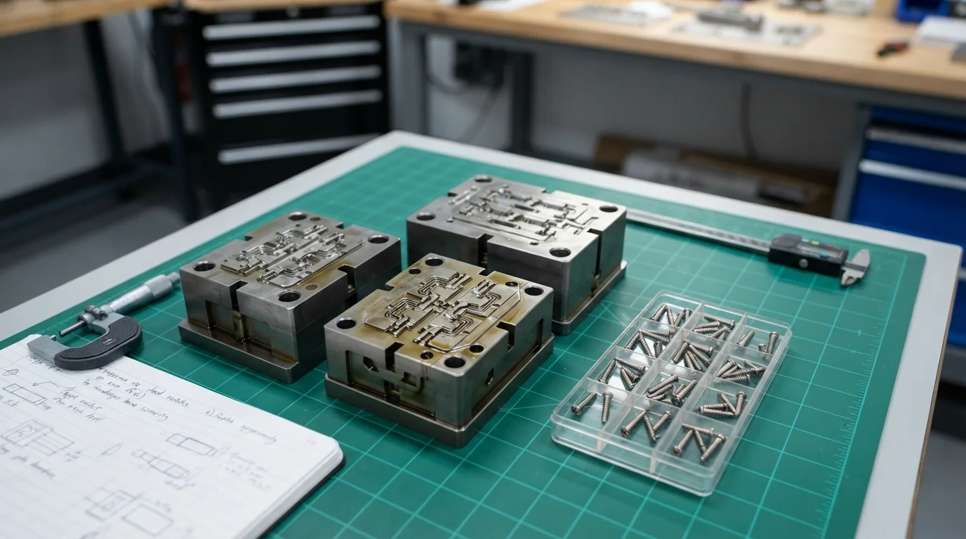 Multi-cavity molds and screws