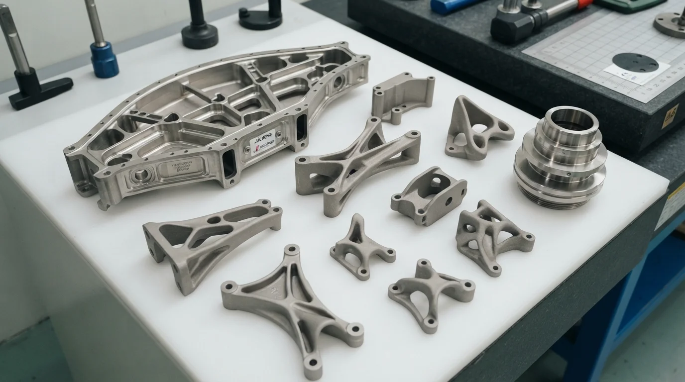 Multi-process aerospace flight components