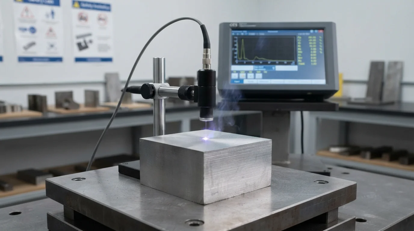 Optical emission spectrometer metal test