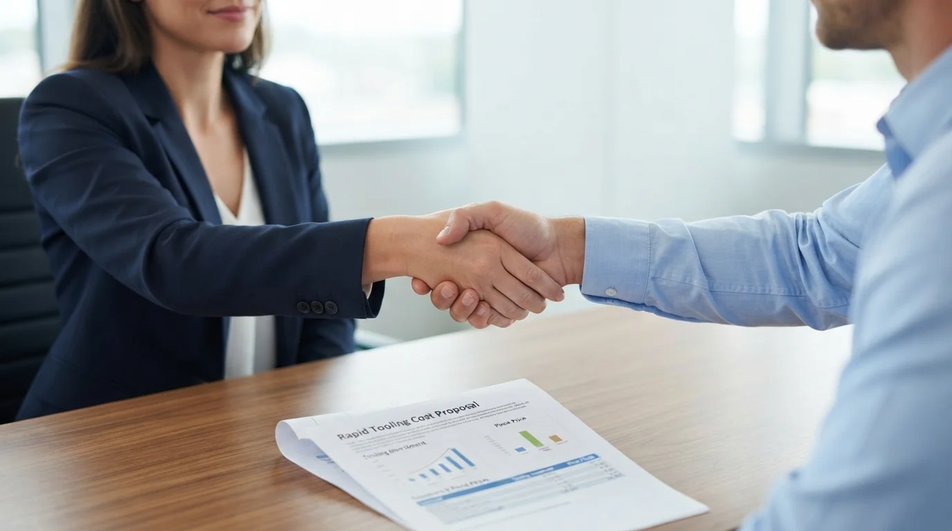 Procurement manager reviewing cost proposal