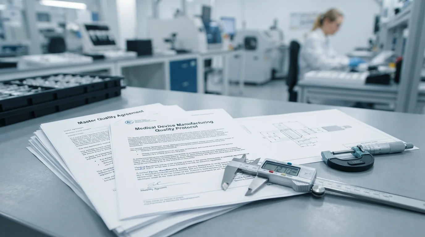 Quality agreements next to calipers