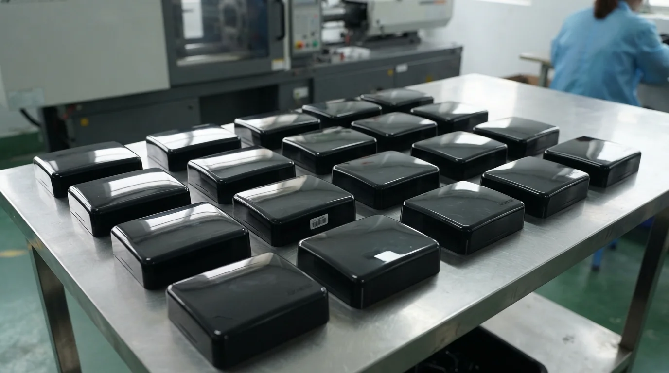Retail-ready glossy black enclosures