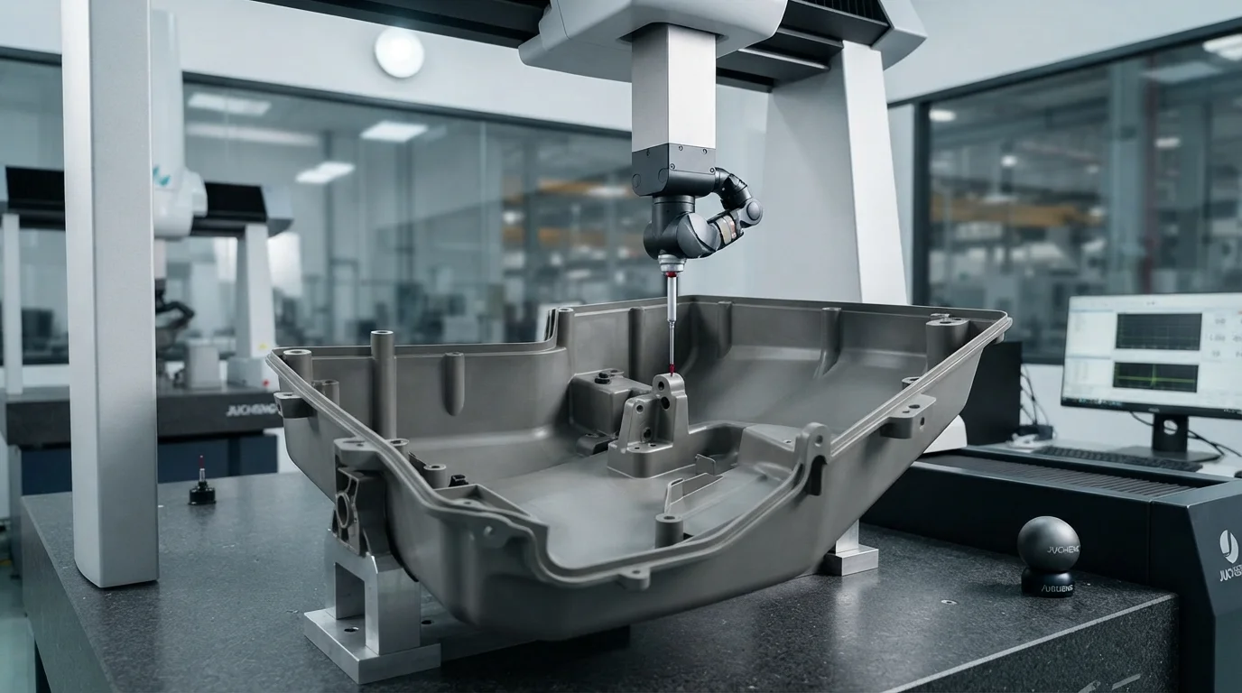 Scanning molded aircraft housing