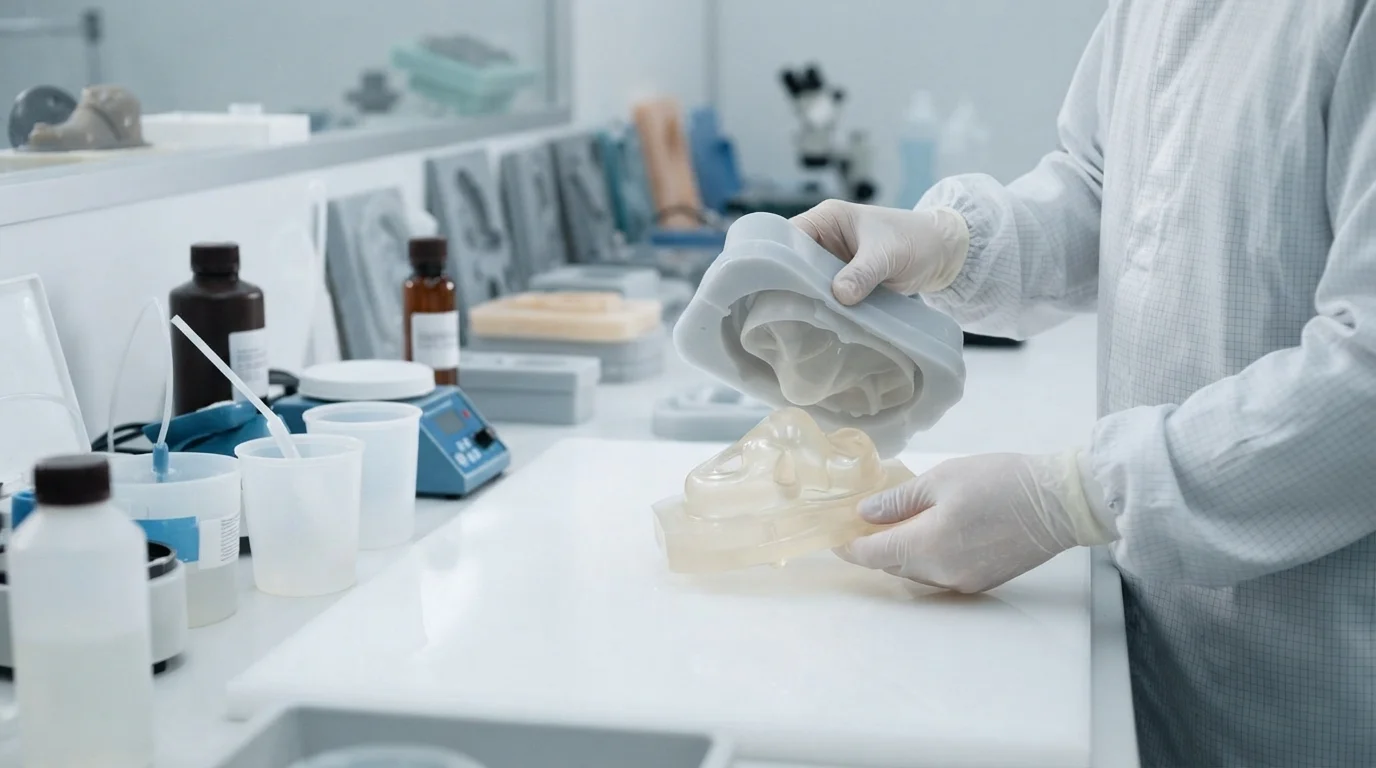 Silicone tools and polyurethane shells