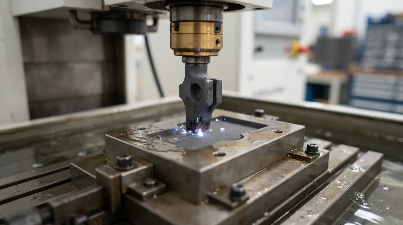 Sink EDM burning matte pattern
