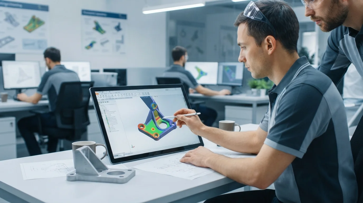 Specialist analyzing DFM models