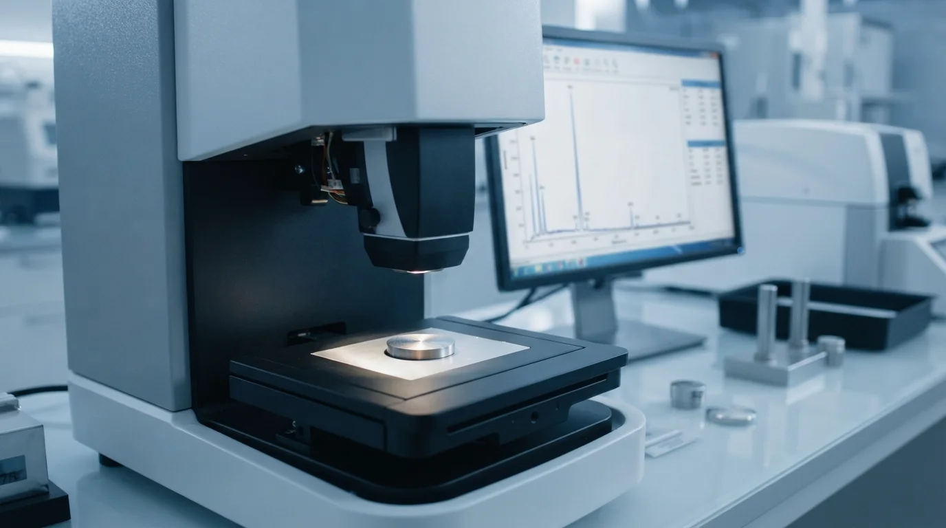Spectrometer testing alloy composition purity